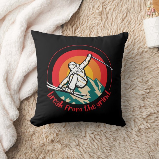 Ski Mountain BFTG Pillow (Blanket)
