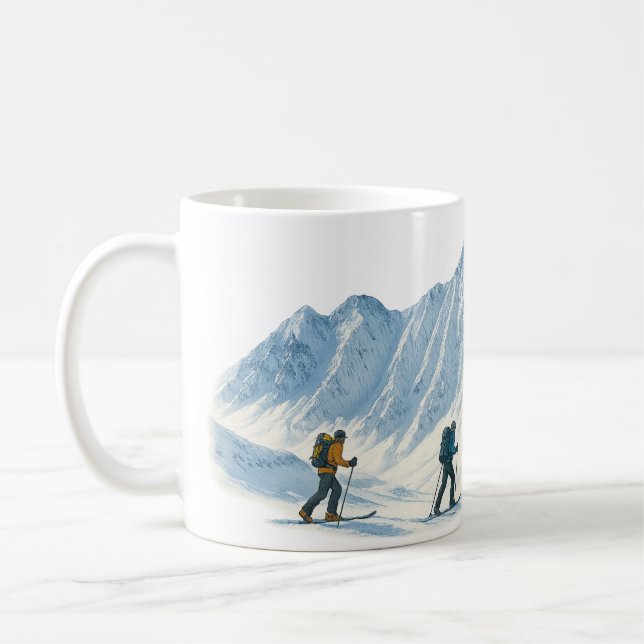 Ski Mountaineers Coffee Mug (Left)