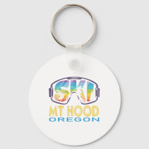 Ski Mt Hood Oregon Skiing Vacation Keychain
