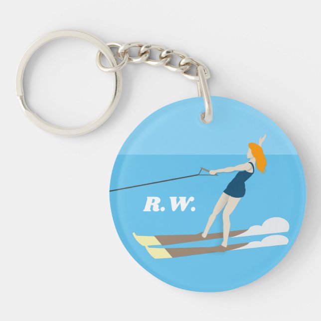 Ski nautique de style vintage (Devant)