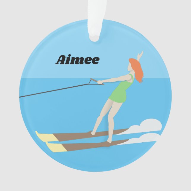 Ski nautique de style vintage (devant)