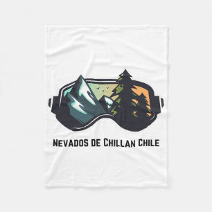 Ski Nevados De Chillan Chile Mountain Skiing T Men Fleece Blanket