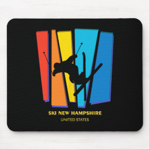 Ski New Hampshire United States Ski Skiing Skier Mouse Pad