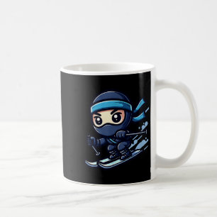 Ski ninja snowboard ninja skiing snow rider  coffee mug