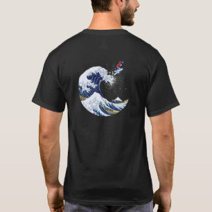 Ski on The Great Wave of Kanagawa Japanese    T-Shirt