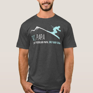 Ski Papa Funny Cute Winter Skiing Gift T-Shirt