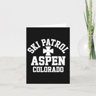 Ski Patrol Aspen Colorado Skiing And Snowboarding Card