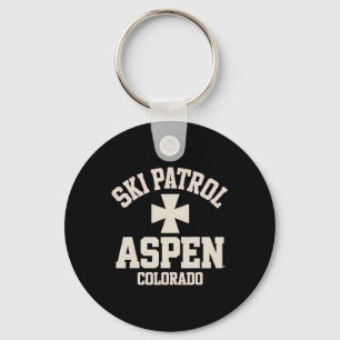 Ski Patrol Aspen Colorado Skiing And Snowboarding Keychain