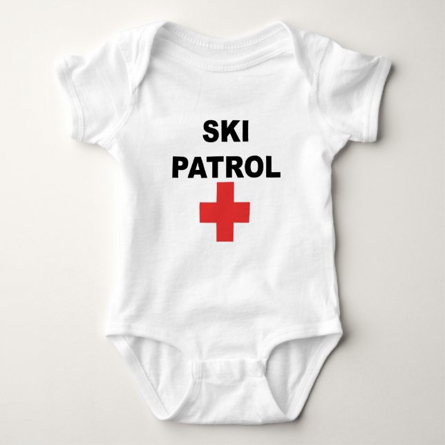 Ski Patrol Baby Bodysuit (Front)