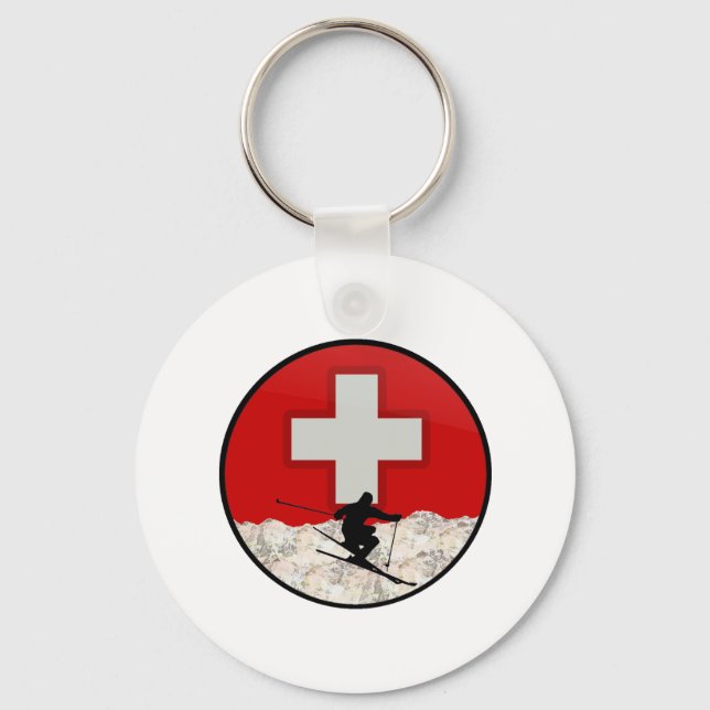 Ski Patrol Keychain (Front)