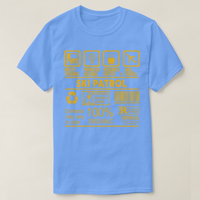 SKI PATROL NICE DESIGN 2017 T-Shirt (Design Front)
