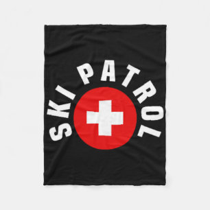 Ski Patrol Pocket Outfit Slope Emergency Skier Saf Fleece Blanket