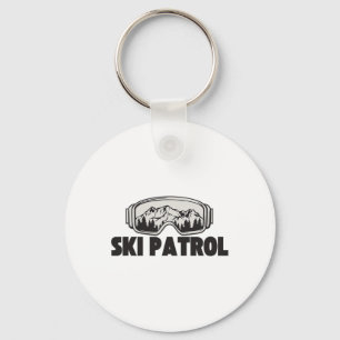 Ski Patrol Winter Skiing Goggles Mountain Trip  Keychain