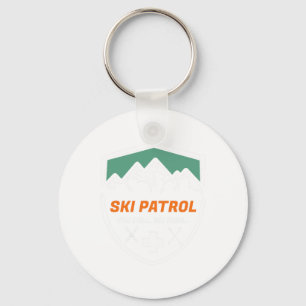 Ski Patrol You Fall We Haul Skier Istance Skiing A Keychain