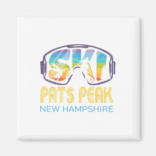 Ski Pats Peak New Hampshire Skiing Vacation Magnet