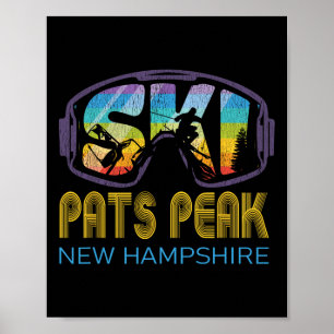Ski Pats Peak New Hampshire Skiing Vacation Poster