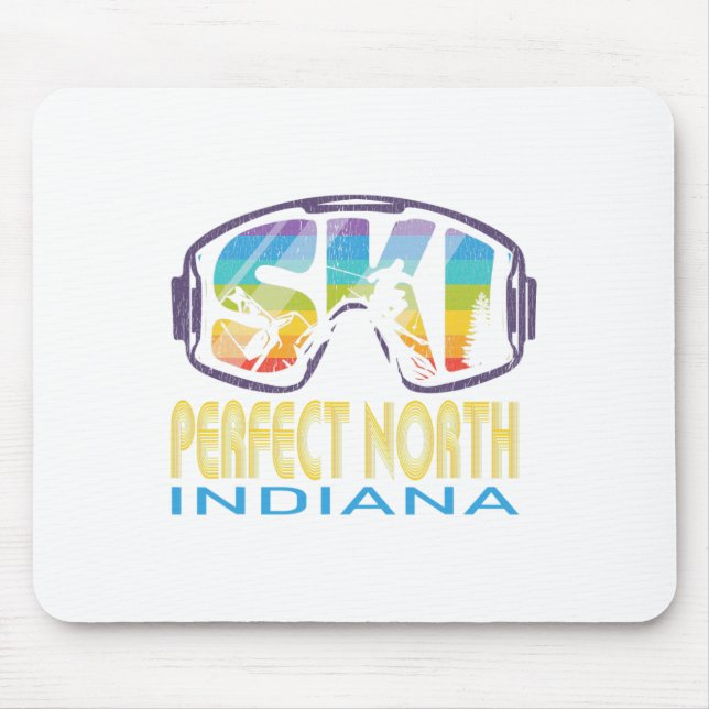 Ski Perfect North Indiana Skiing Vacation  Mouse Pad (Front)