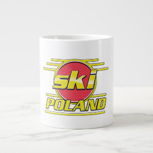 Ski Poland 80s logo Large Coffee Mug