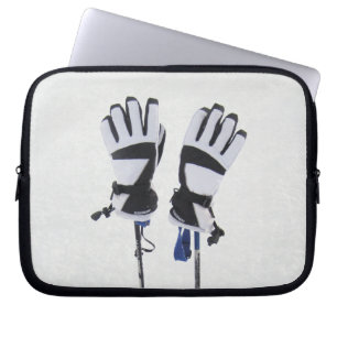 Ski Poles and Gloves Laptop Bag