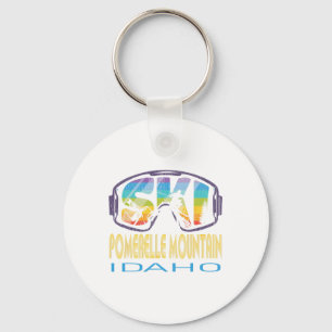 Ski Pomerelle Mountain Idaho Skiing Vacation  Keychain