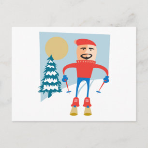 Ski Postcard