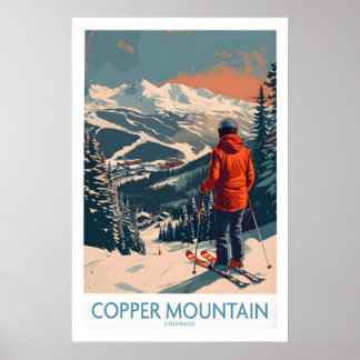 Ski Poster Copper Mountain Wall Art Winter Sports