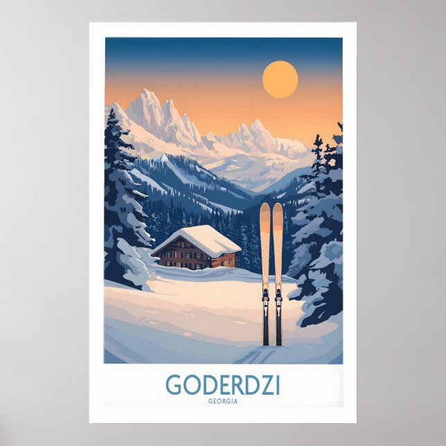 Ski Poster Goderdzi Georgia 1 (Front)