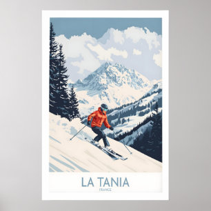 Ski Poster La Tania France 1