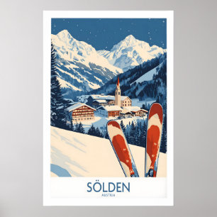 Ski Poster Sölden Austria 1