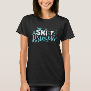 Ski Princess Sport Ice Winter Sports Girls T-Shirt