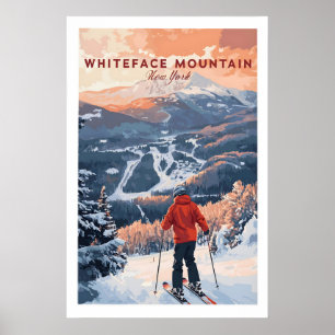 Ski Print Whiteface Mountain New York 1