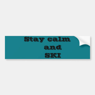 SKI Quote Bumper Sticker