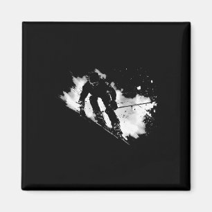 Ski Racer Sports Biathlon Biathlons  Magnet