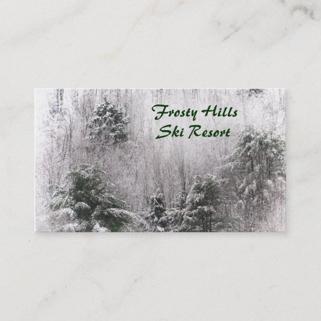 Ski Resort Business Card (Front)