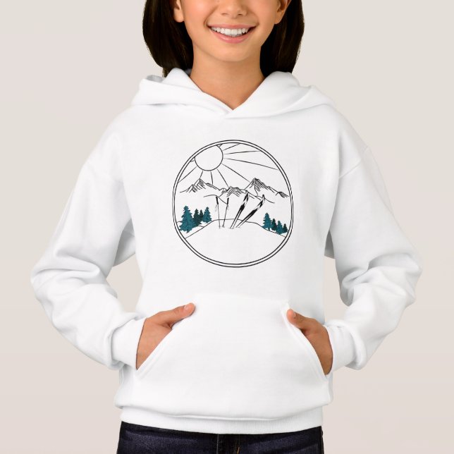 Ski Resort Scene Winter Sports (Front)