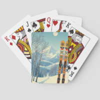 Ski Resort snowy mountain vacation Postcard