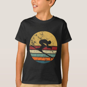 Ski Retro Tee Skiing Vintage Snowboard Mountains O