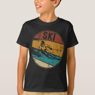 Ski Retro Vintage Skier Winter Sports Skiing T-Shirt
