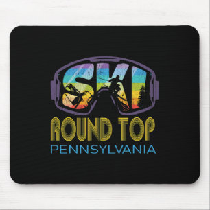 Ski Round Top Pennsylvania Skiing Vacation Mouse Pad