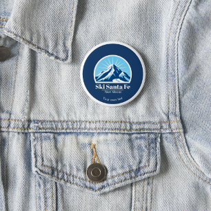 Ski Santa Fe New Mexico ski resort name 1 Inch Round Button