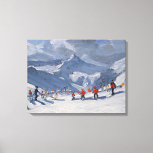 Ski School Tignes 2009 Canvas Print