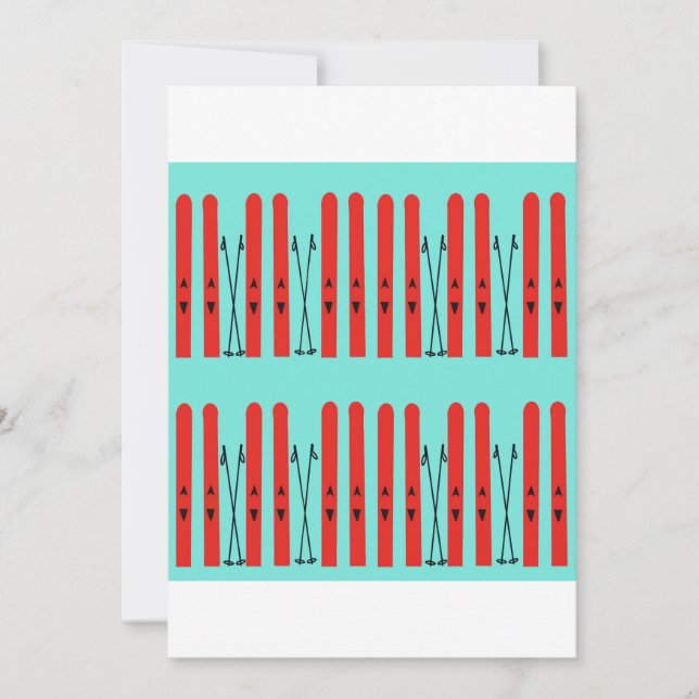 Ski season holiday card (Front)