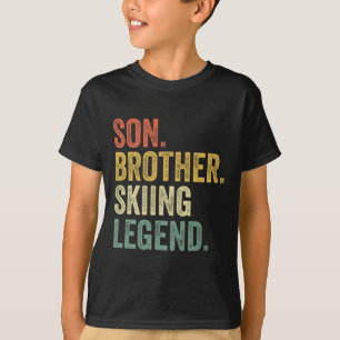 Ski Shirt Boys Funny Youth Gifts Son Kids Skiing