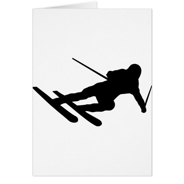 ski skiing downhill skier (Front)