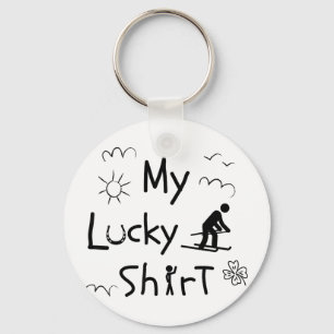 Ski skiing funny downhill-skiers alpine-skiing ski keychain