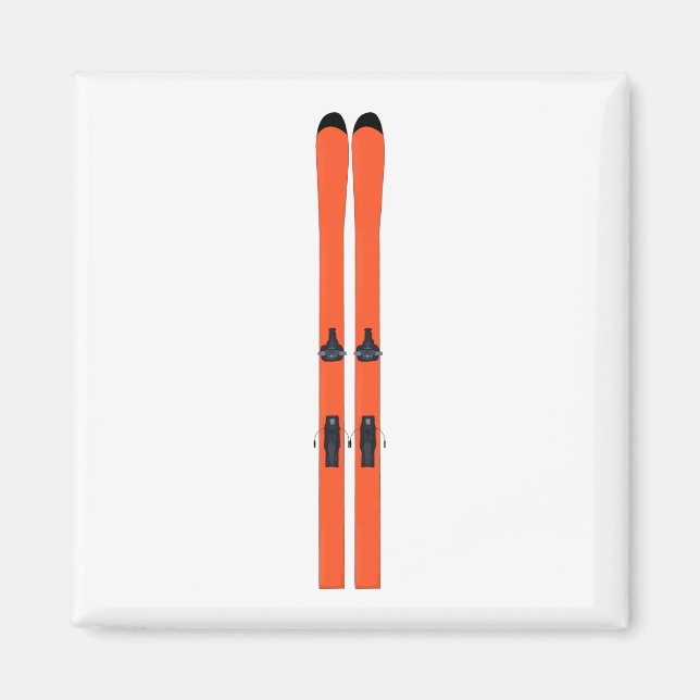 Ski Skiing Magnet (Front)