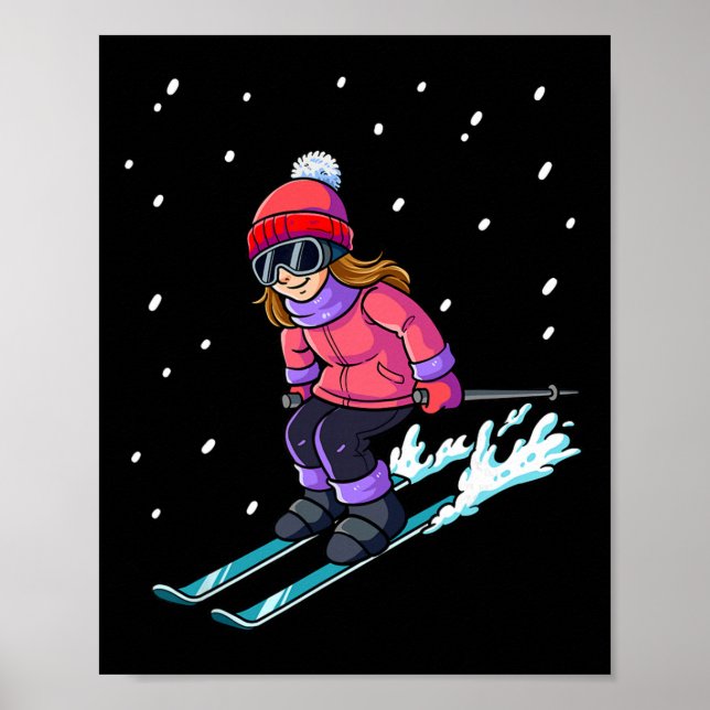 Ski Skiing  Poster (Front)