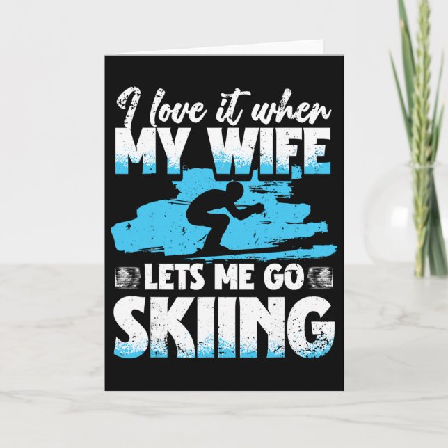 Ski Skiing Winter Sport _1  Card (Front)