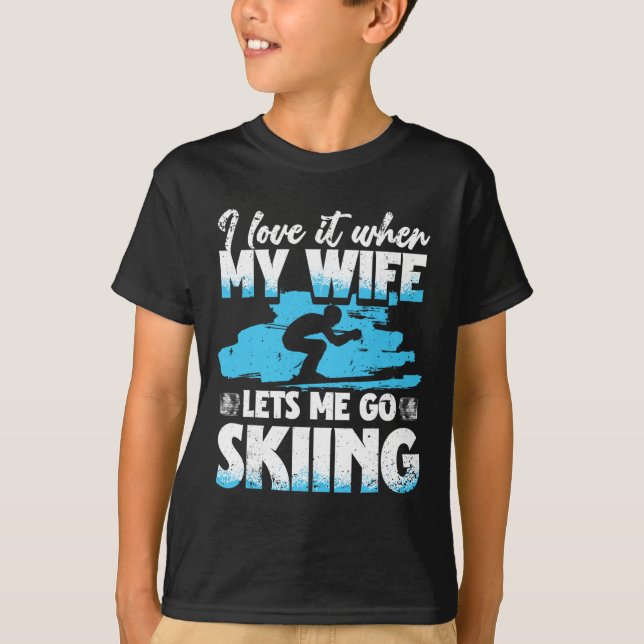 Ski Skiing Winter Sport _1  T-Shirt (Front)