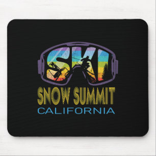 Ski Snow Summit California Skiing Vacation Mouse Pad